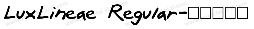 LuxLineae Regular字体转换